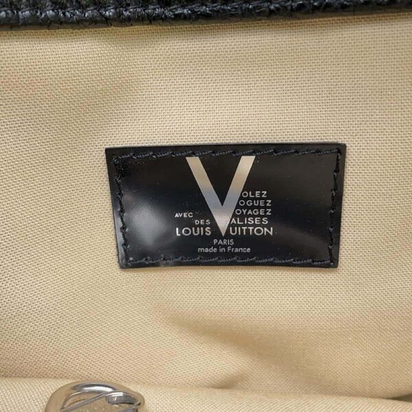 9751507 11 Louis Vuitton Hippo Vale Wool Leather Tote Bag Black