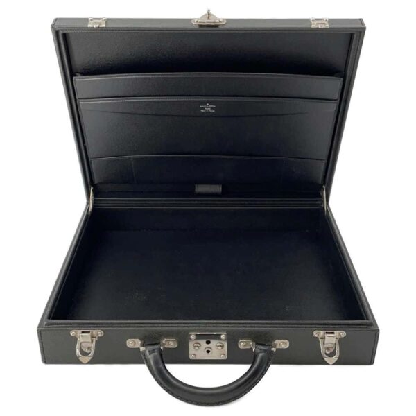 9751538 05 Louis Vuitton Taiga Diplomat Attaché Case Black