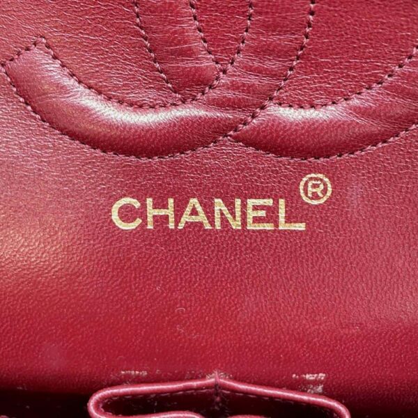 9751651 18 Chanel Matelasse 25 Coco Mark Lambskin Double Chain Bag Black