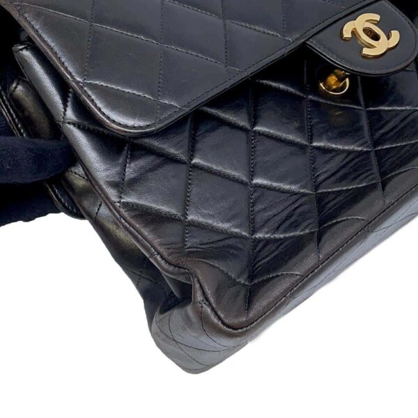 9751668 08 Chanel Matelasse W Face Coco Mark Lambskin Bag Black