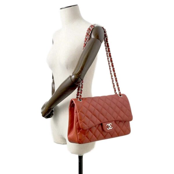 9751712 04 Chanel Matelasse 30 Caviar Skin Coco Mark Chain Shoulder Bag Red