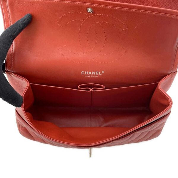 9751712 07 Chanel Matelasse 30 Caviar Skin Coco Mark Chain Shoulder Bag Red