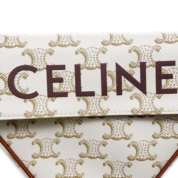 9751897 11 Celine Triomphe Triangle Pochette Shoulder Bag