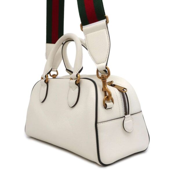 9752092 02 Gucci Adidas Collaboration Leather Bag White Black