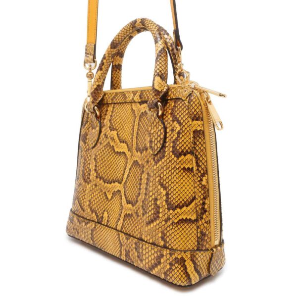 9752146 02 Gucci Horsebit 1955 Python Shoulder Bag