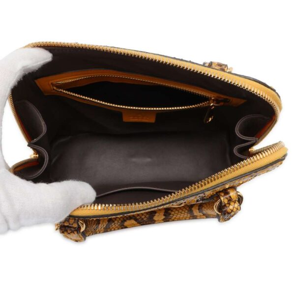 9752146 06 Gucci Horsebit 1955 Python Shoulder Bag