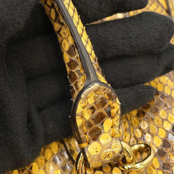 9752146 11 Gucci Horsebit 1955 Python Shoulder Bag