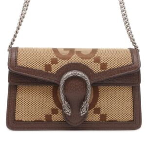 9752535 01 LOEWE Anagram Cubby Small Shoulder Bag Beige Brown