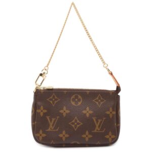 9752962 01 Louis Vuitton Graceful MM Leather Handbag Brown