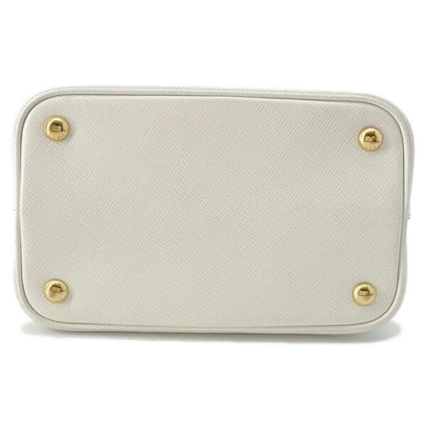 9753235 03 Prada Pannier Saffiano Leather Shoulder Bag 2way White