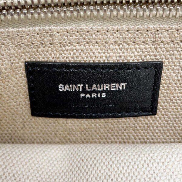 9754133 10 Saint Laurent Paris Tote Bag Rive Gauche Canvas Black