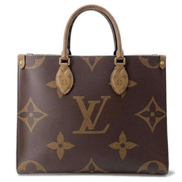 9758438 01 Louis Vuitton On the Go MM Monogram Reverse Giant Tote Bag