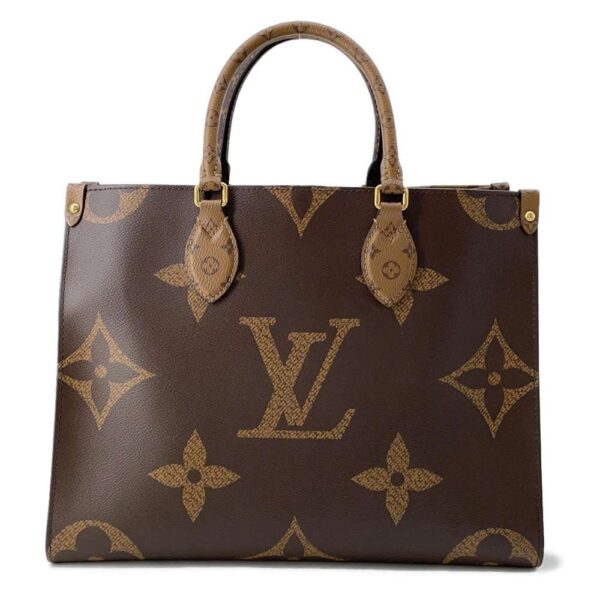 9758537 01 Louis Vuitton Monogram Reverse Giant On The Go MM Tote Bag