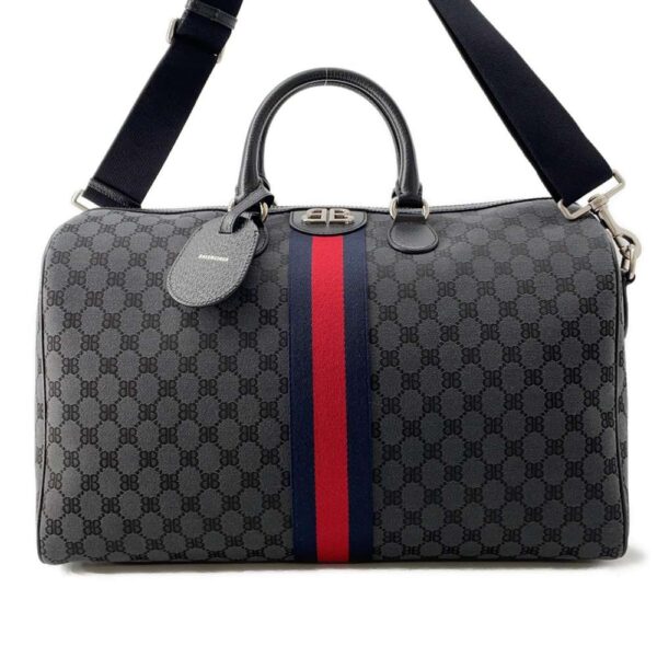 9761094 01 Balenciaga The Hacker Project Duffle Medium Gucci 2way Bag Black