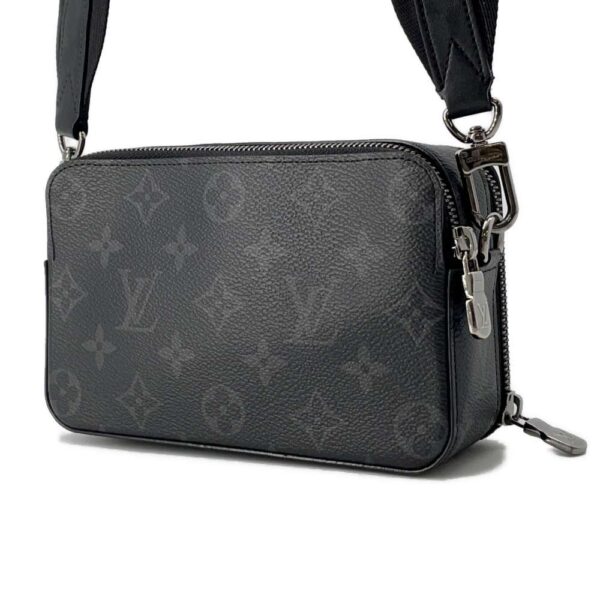 9761520 02 Louis Vuitton Alpha Wearable Wallet Monogram Eclipse Shoulder Bag Black