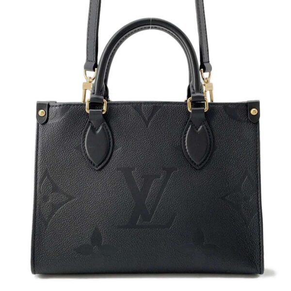 9762206 01 Louis Vuitton On the Go PM Empreinte Tote Bag 2way Black