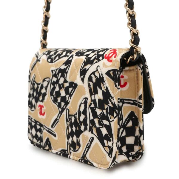 9763036 02 Chanel Checkered Flag Canvas Novelty Bag