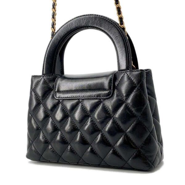 9763968 02 Chanel Mini Shopping Matelasse Calfskin Shoulder Bag Black