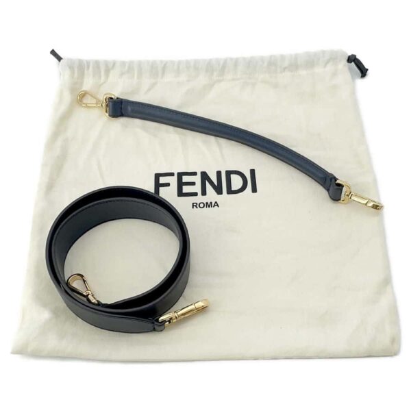 9767713 16 Fendi Embroidery Leather Baguette Shoulder Bag