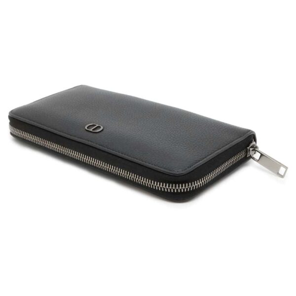 9768253 02 Christian Dior CD Icon Calfskin Long Wallet Black