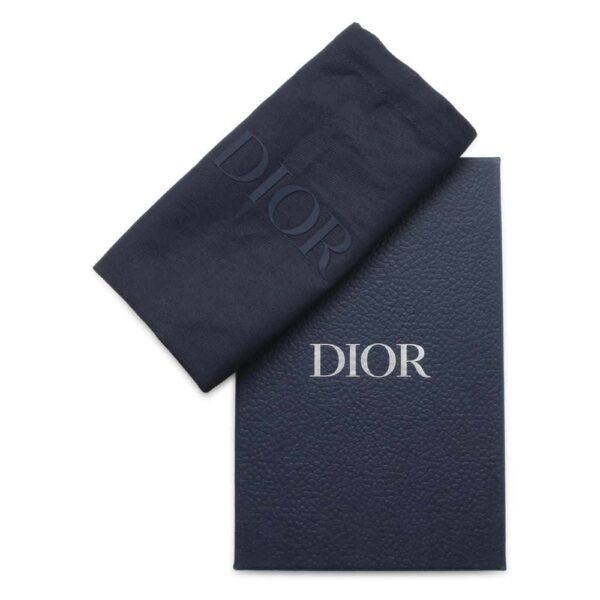 9768253 16 Christian Dior CD Icon Calfskin Long Wallet Black