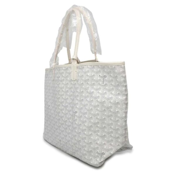 9768956 02 Goyard Tote Bag Saint Louis PM White