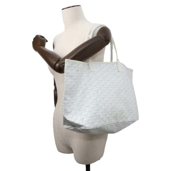 9768956 04 Goyard Tote Bag Saint Louis PM White