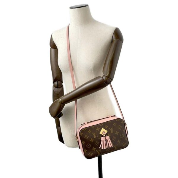 9769373 04 Louis Vuitton Saintonge Monogram Shoulder Bag Pink