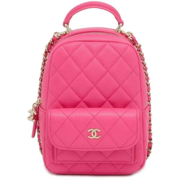 9776999 01 Chanel Matelasse Mini Caviar Skin Backpack