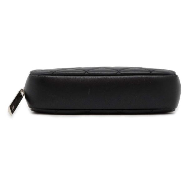 9782532 03 Chanel Cocomark Matelasse Pouch Caviar Case Black