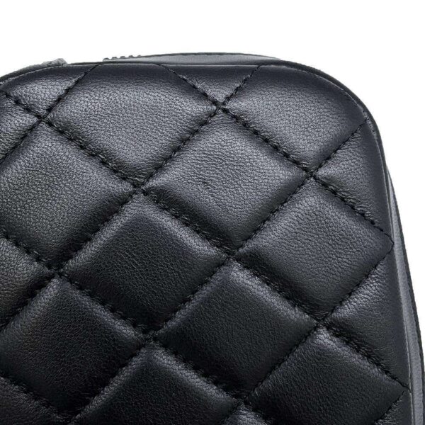 9782532 05 Chanel Cocomark Matelasse Pouch Caviar Case Black