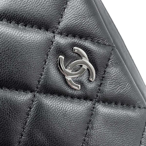 9782532 08 Chanel Cocomark Matelasse Pouch Caviar Case Black