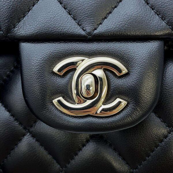 9785809 10 Chanel Cocomark Matelasse Ruffle Leather Shoulder Bag Black