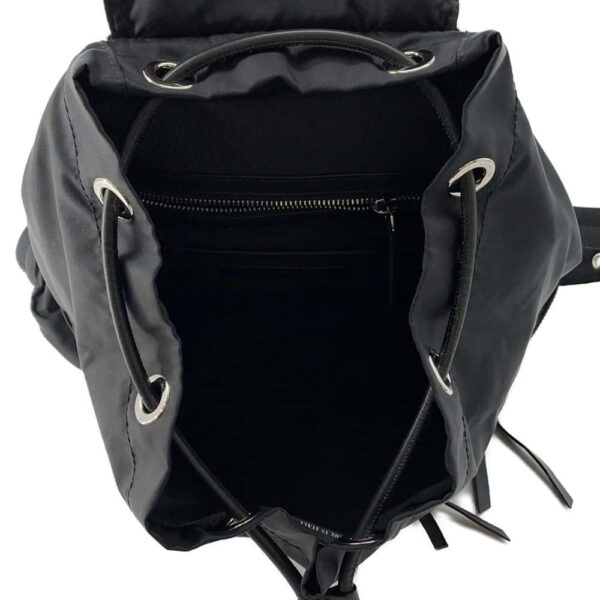 9789463 05 Burberry Nylon Leather Rucksack Backpack Black