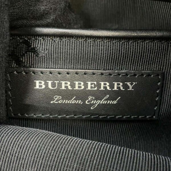 9789463 14 Burberry Nylon Leather Rucksack Backpack Black