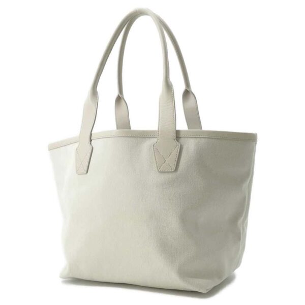 9792135 02 Balenciaga Mirror Jumbo Small Canvas Tote Bag White