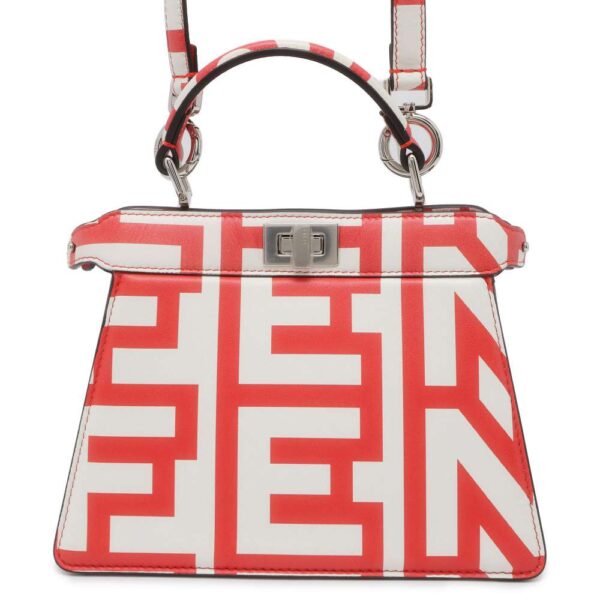 9792289 01 Fendi Peekaboo Ic You Marc Jacobs Collaboration Petit Leather 2WAY Bag White