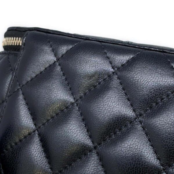 9793781 13 Chanel Matelasse Vanity Lambskin Shoulder Bag Black