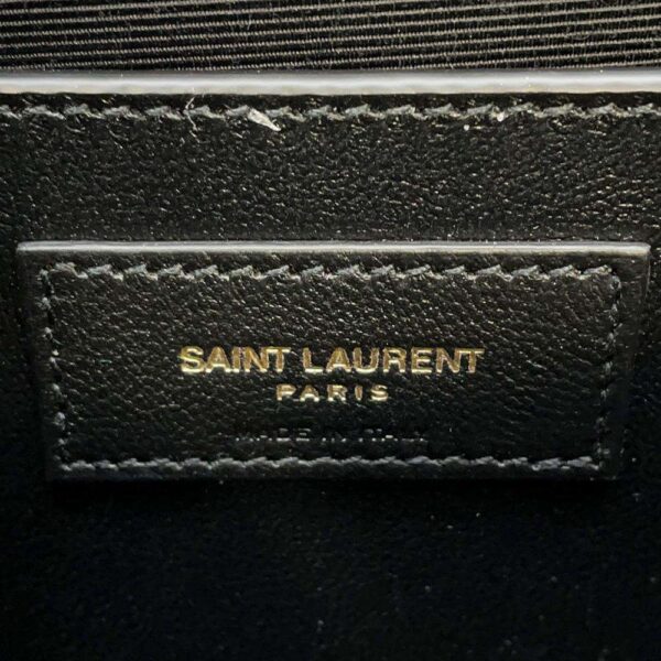 9797963 11 Saint Laurent Paris Chain Shoulder Bag Envelope Leather Black