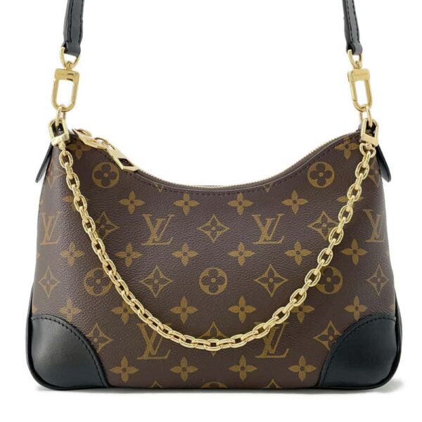 9798502 01 Louis Vuitton Monogram Boulogne NM Shoulder Bag Black