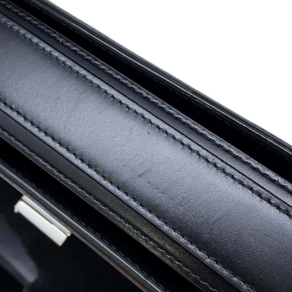 9799608 08 Saint Laurent Paris Shoulder Bag Solferino Leather Black