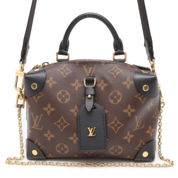 9799677 01 Louis Vuitton Monogram Petite Malle Souple 2way Bag Black