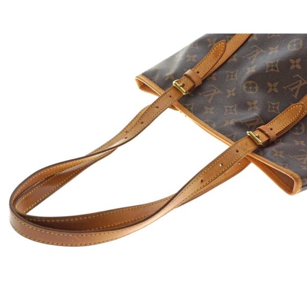 98 Louis Vuitton Bucket Monogram Canvas Shoulder Bag Brown