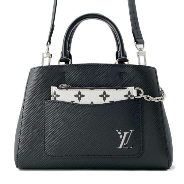 9802056 01 Louis Vuitton Epi Marelle Tote BB 2way Shoulder Bag Black