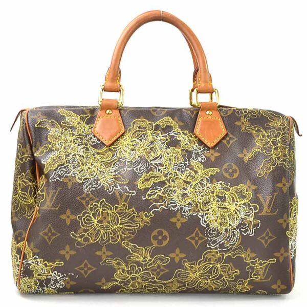 98028c Louis Vuitton Speedy 30 Handbag Monogram Canvas Brown Dantelle