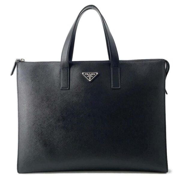 9803763 01 Prada Briefcase Saffiano Leather Business Bag