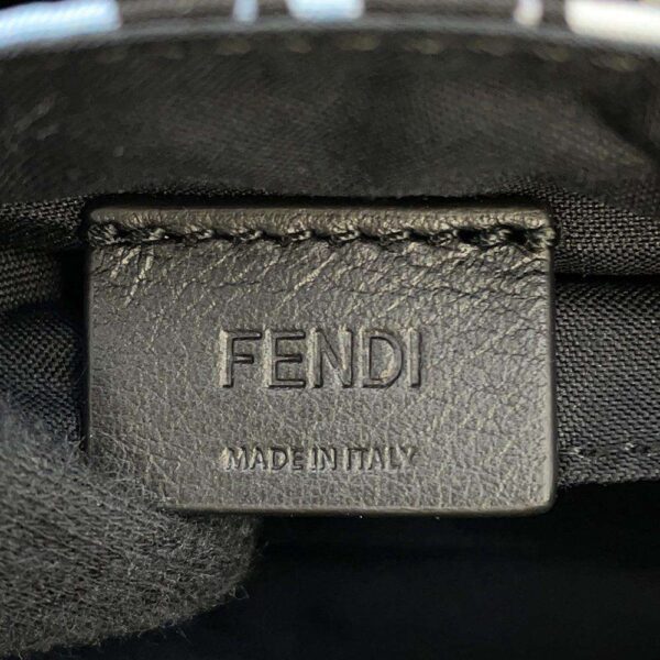 9803794 11 Fendi Zucca Baguette Mini Nylon Body Bag Black