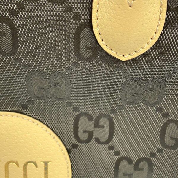 9804029 07 Gucci GG Off The Grid Leather Tote Bag Black