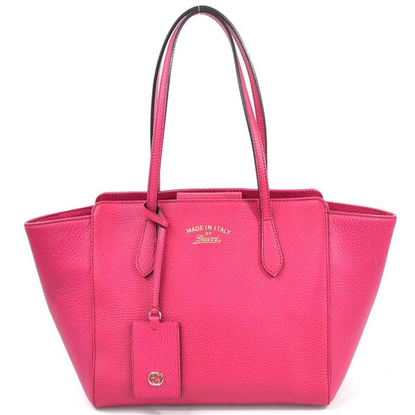 98044d Gucci Swing Shoulder Bag Leather Pink