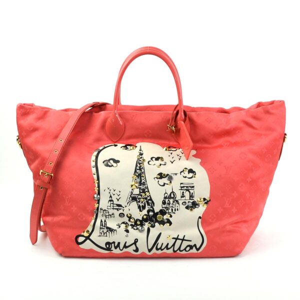 98057a Louis Vuitton Nouvelle Vague Tote Bag Nylon Canvas Coraille